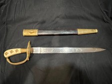 Authentic German Imperial Hunting Cutlass Dagger Sword Knife w/ Scabbard picture