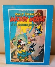 Vintage 1933 Disney Mickey Mouse In Ye Olden Days Folder Joseph Schenk 30's rare picture