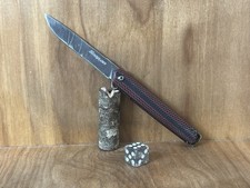 CRKT Snap-on Stylus Red/Black G10 Handle Manual Ball Bearing Plain Blade Great picture