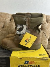Belleville 550 ST Men's USMC Combat Boot - Tan Size 11.5 Wide, Steel Toe picture
