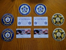 ( 10 Piece ) F.O.P. ACTIVE Member Lot w/ Courtesy Cards - UV Transfer Decals  picture