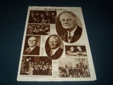 1936 NOVEMBER 8 NEW YORK TIMES PICTURE SECTION - FRANKLIN D. ROOSEVELT - NT 7369 picture