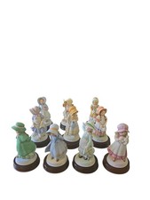 10 Holly Hobbie Figurines Months Of Joy Collection Missing August & November  picture