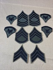 Vintage US Army Subdued Rank Patch Lot MSG SSG SGT Specialist 5 SP5 10 Pc picture