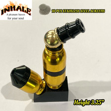INHALE® Standing Up Big chambre Tobacco Smoking metal hand Pipe picture