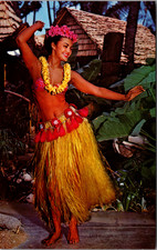 Vintage Tahitian Dancer Don The Beachcomber Hawaii Color Card Postcard C7644 picture