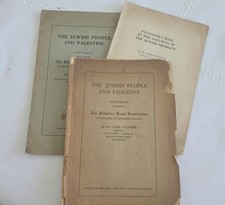THREE ORIGINAL CHAIM WEIZMANN ZIONIST PAMPHLETS — 1936–1942 picture