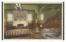Ash Fork Arizona Escalante Hotel Lobby Standard Postcard COPY RPPC picture