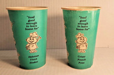 True vintage blue Burger Chef waxed cups- 2 for 1 good condition picture