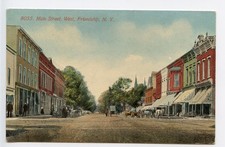 Vintage 1913 Postcard: Main Street West Friendship NY New York Acmegraph Co. picture
