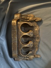 An Antique Western Theme Horse Three Smoking Pipe Holder picture
