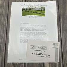 Vtg O M Scott and Sons Company Scotts Lawn Care Marysville Ohio Advertisement picture