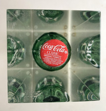 Vintage Coca-Cola 6 1/2 oz. Full Coke Bottle In Acrylic Lucite Block Paperweight picture