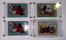 Lot 4 Ty Beanie Baby Group 1, 2 & 3 Official Club Trading Cards 1996 in Cases picture