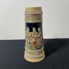 C. Ebeling & Reuss Germany Style Hand Painted Beer Mug Stein, Breweriana Theme picture