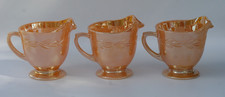 Vintage Fire King Peach Lusterware Creamers (only) Laurel Leaf Pattern vtg. picture