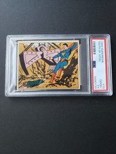 1940 GUM INC. SUPERMAN TEETH OF STEEL CARD #13 PSA 2.5 GOOD +  RARE SHARP picture