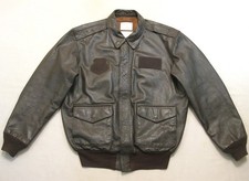 US Air Force A-2 Leather Flight Jacket Original USAF Issue Avirex 48L EXC COND picture