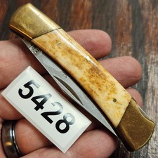 Parker Cut Co Lockback Leopard Knife Made In Japan 1980s 3.75