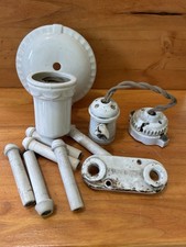 Antique Light Parts Lot Sockets BRYANT USA Parts Repair Vintage KNOB+TUBE Lot picture