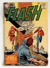 Flash #123 FR/GD 1.5 1961 1st SA app. of GA Flash, 1st mention of Earth-2 picture