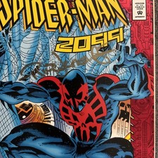 Spider-Man 2099 #1 Marvel Comics 1992 Signed by: Peter David & Rick Leonardi picture