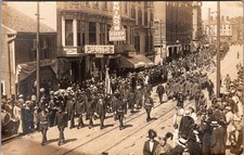 1910s Mint Portsmouth NH USA RPPC Postcard Guards Welcome Parade picture