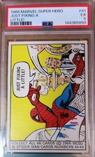 🐲1966 Donruss Marvel Super Heroes #41 Spider-Man PSA 5 Rookie Year Comic Cards picture