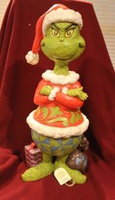 2019 Jim Shore Grinch Folded Arms Santa Statute - 20