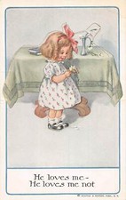 J74/ Interesting Postcard c1910 Die-Cut Child Standup Reinthal Newman 250 picture