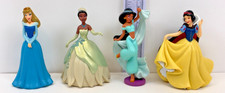 Disney Princess Figure Lot Snow White Aurora Jasmine Tiana PVC Figurines 4pc picture