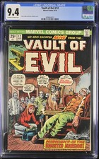 Vault of Evil #12 CGC 9.4 - Marvel Horror 1974 - Vince Colletta Cover picture