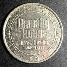 1979 37mm Plated Brass $1 Ormsby House Carson City, NV Gaming / Slot Token picture