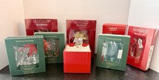 Marquis Waterford Noah’s Ark Two by Two Crystal Ornaments Lot 8 Mint Rare NIB picture
