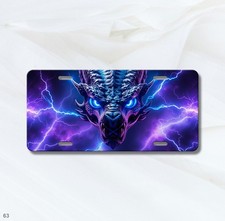 Dragon License Plate Majestic Dragon Visual Art Text Option Available Gift Idea picture