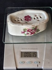 Antique Chinese Cricket Box Tongzhi Ching Dynasty Nanking Floral Porcelain 5