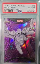 Kakaow 2025 Aura Marvel Moon Knight Aura Card 🔥Purple🔥 #43 PSA 10 🔥23/45🔥 picture