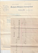 1913 Merchants-Mechanics Nat'l Bank, Baltimore ---Accomack Banking, Parksley VA picture
