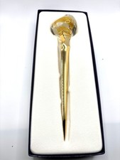 Caithness Scotland Art Glass Gold Letter Opener  Desk Decor picture