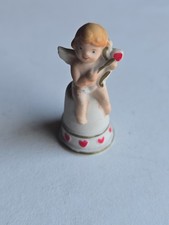  Enesco Valentines Angel Cherub THIMBEL  1-3/4