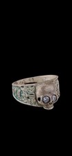 Antique Ww2 Era Central European Unique Europe 1940s Ring Ruby Eyes Beautiful  picture