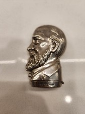 Vintage Silver Plated Match Holder Safe 2.5