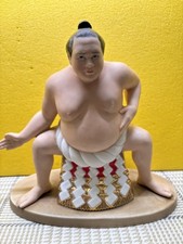 Japanese TKN SUMO WRESTLER  Figurine Rare Collectible Porcelain Vintage  picture