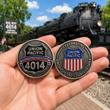 Union Pacific 4014 Big Boy Challenge Coin Coast To Coast Tour America 250th Coin picture