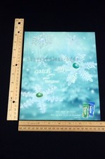 2002 Mint Skittles Candy Snowflakes Magazine Page Print Ad Poster 2000s Y2K picture