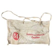 Vintage 84 Lumber Carpenters Tool Belt Apron Pittsburgh Canvas Workwear Pocket picture