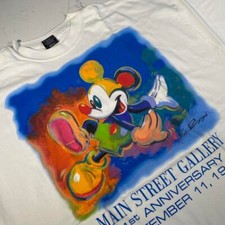 Vintage 1998 Disney Main Street Gallery 1st Anniversary T-Shirt XXL Eric Robison picture