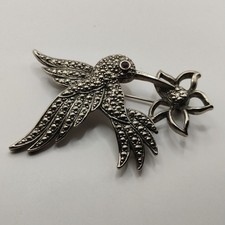 Vintage Avon Hummingbird Brooch with Rhinestones picture