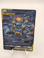 CUSTOM FAN ART Squirtle Shades Tagteam Holo Card picture