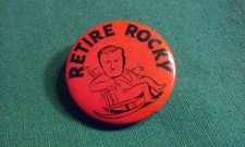 Vintage Unusual Anti Nelson Rockefeller Pinback Button Pin 1.5